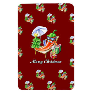 A Chili Merry Christmas under Sunshade and Tree Magnet