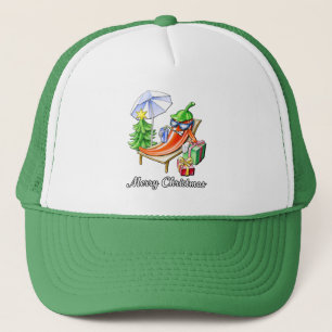 A Chili Merry Christmas under Sunshade and Tree Trucker Hat