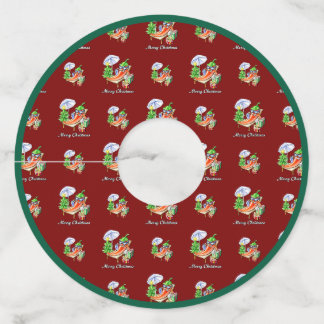 A Chili Merry Christmas under Sunshade and Tree Wine Glass Tag