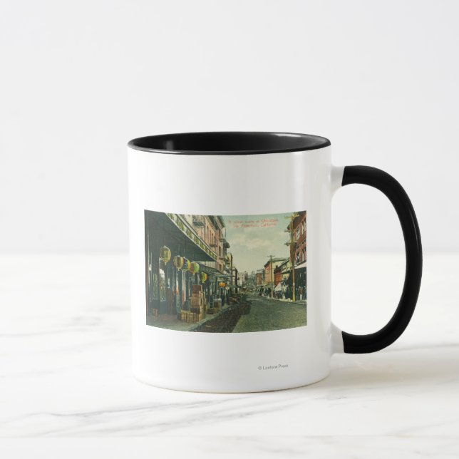 A Chinatown Street Scene Mug (Right)