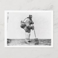 A Chinese day labourer, c.1870 (b/w photo)
