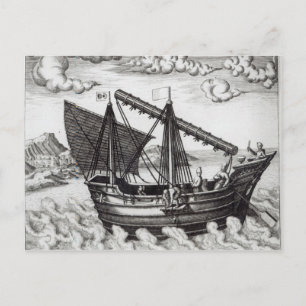 A Chinese Junk Postcard