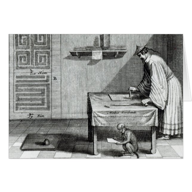 A Chinese Scribe (Front Horizontal)