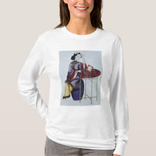 A Chinese Woman Arranging her Hair T-Shirt