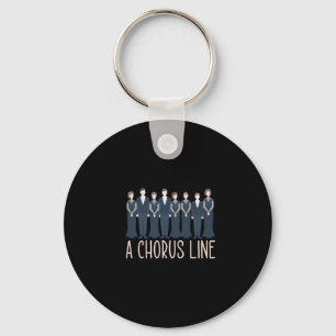 A Chorus Line Choir Singings Choral Music Gift Keychain
