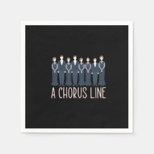 A Chorus Line Choir Singings Choral Music Gift Napkin