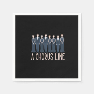 A Chorus Line Choir Singings Choral Music Gift Napkin