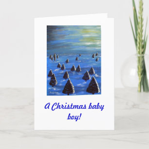 A Christmas baby boy! Holiday Card