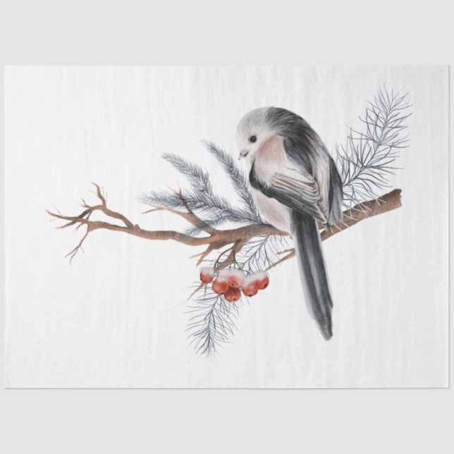 A Christmas Bird Series Design 1 Tissue Paper (Front)