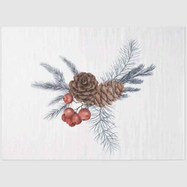 A Christmas Bird Series Design 9 Tissue Paper (Front)