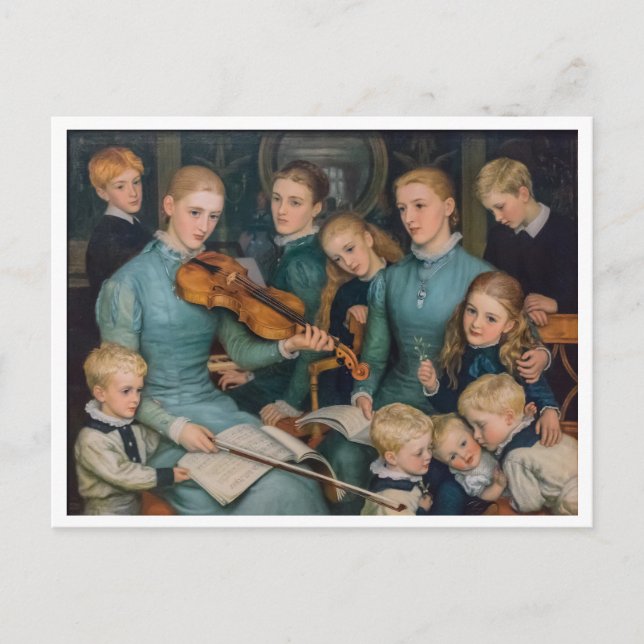 A Christmas Carol at Bracken Dane by Arthur Hughes Holiday Postcard (Front)