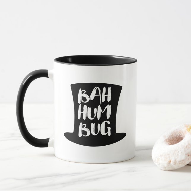 A Christmas Carol Bah Humbug Holiday Coffee Mug (With Donut)