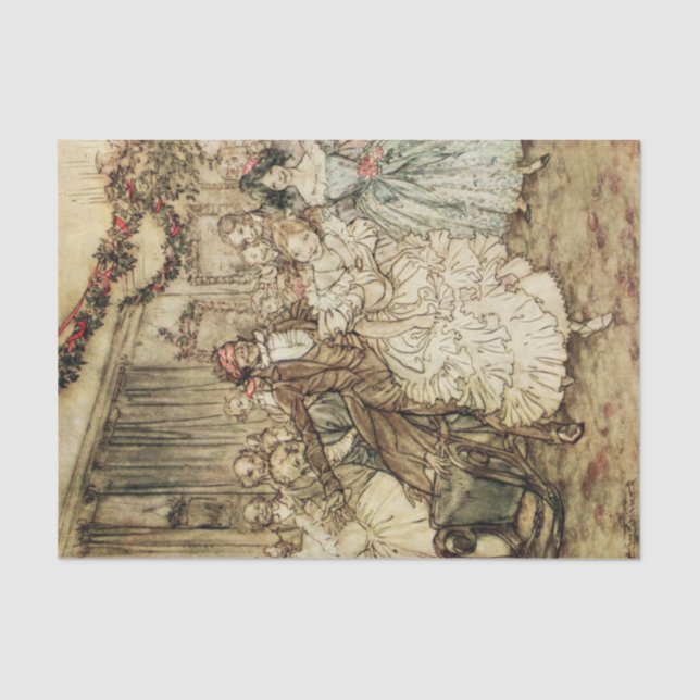 A Christmas Carol by Arthur Rackham Tissue Paper (Front)