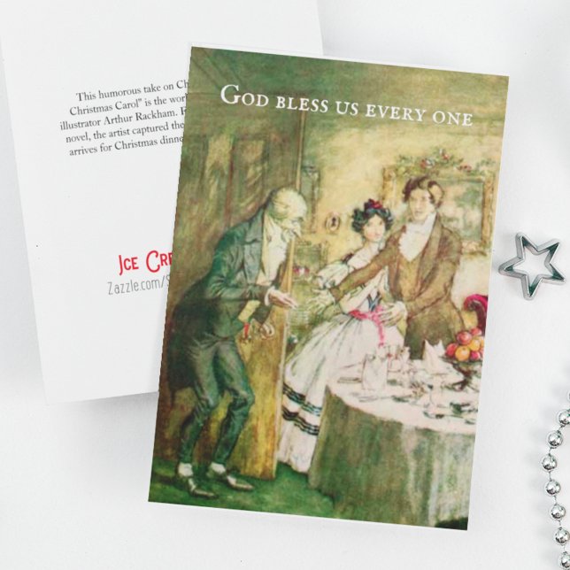 A Christmas Carol Scrooge Dickens Christmas Card (The most moving moment in Dickens' "A Christmas Carol," brought to life!)
