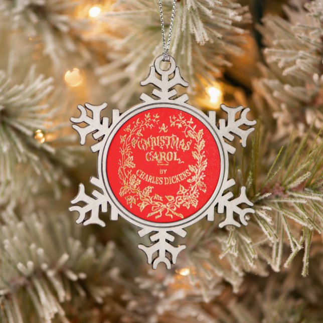 A Christmas Carol | Snowflake Pewter Christmas Ornament (Tree)