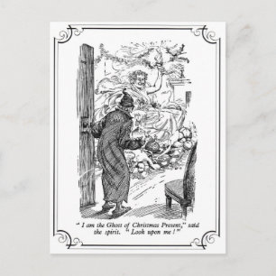 A Christmas Carol: The Ghost of Christmas Present Holiday Postcard