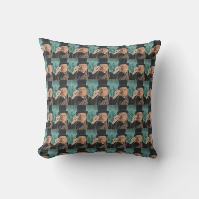 A Christmas Carol Throw Pillow (Front)