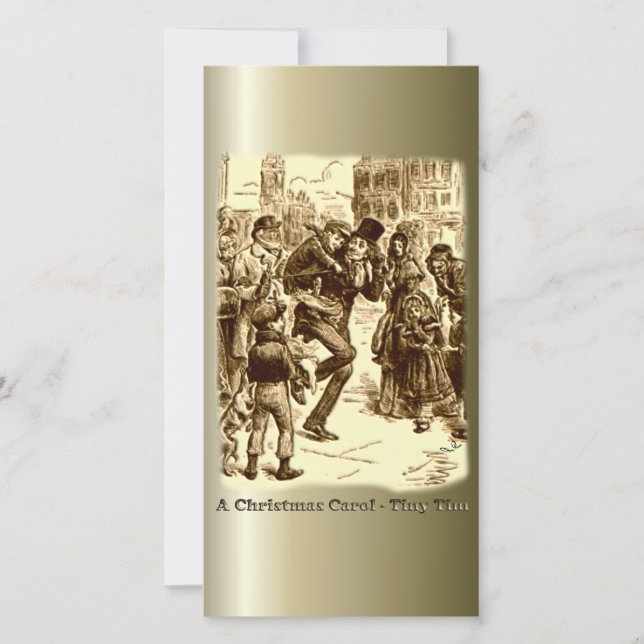 A Christmas Carol - Tiny Tim Holiday Card (Front)