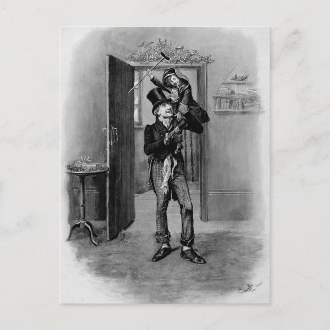A Christmas Carol: Tiny Tim Holiday Postcard (Front)