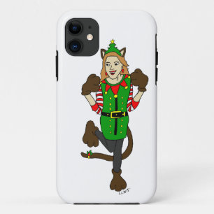 a Christmas catgirl   iPhone 11 Case