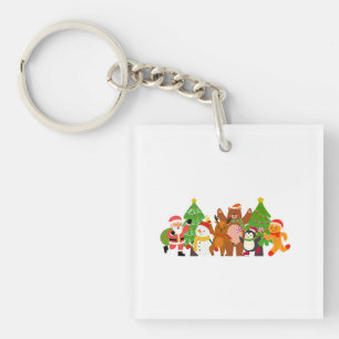 A Christmas Character Crew Keychain