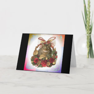 A Christmas Fat Cat Holiday Card