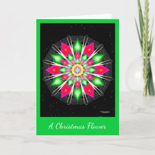 A Christmas Flower Holiday Card