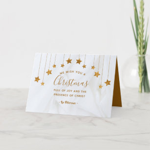 A Christmas Full of Joy and the presence of Christ Holiday Card