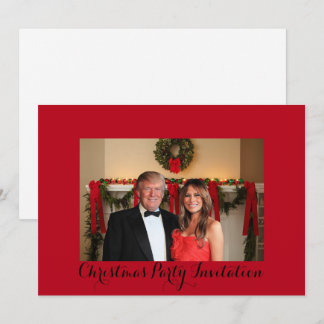 A Christmas invitation from Donald and Melania