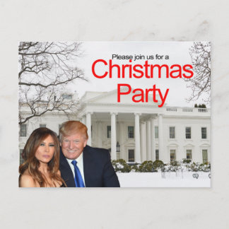 A Christmas invitation from Donald and Melania Postcard