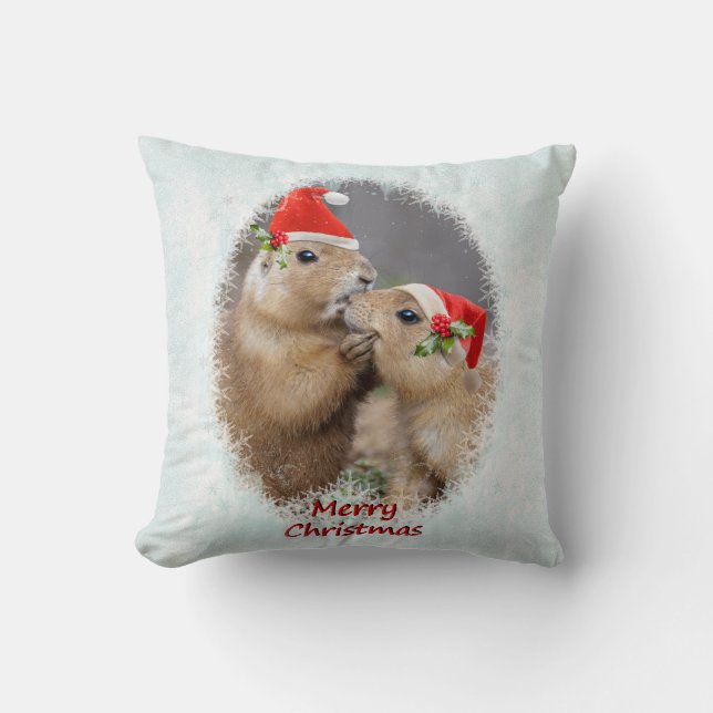 A Christmas Kiss Pillow (Front)