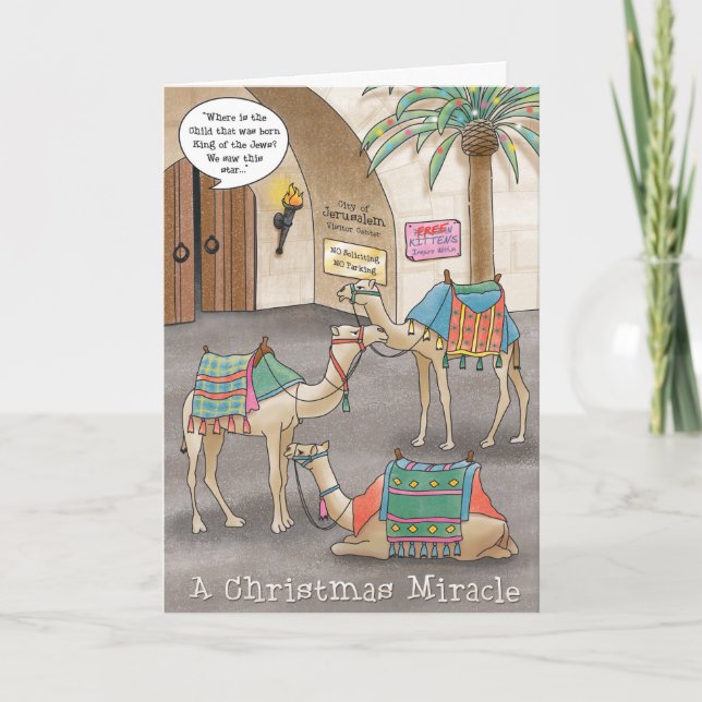 A Christmas Miracle Holiday Card (Front)