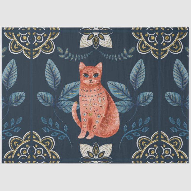 A Christmas Nordic Tile Series Design 24 Tissue Paper (Front)