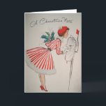 A Christmas Note Vintage Retro Greeting Card<br><div class="desc">"A Christmas Note" Vintage Retro Christmas Greeting Card. This Christmas send your warm wishes to friends and family with this greeting card.</div>
