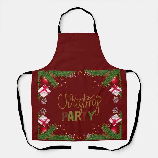 A Christmas Party Apron (Front)