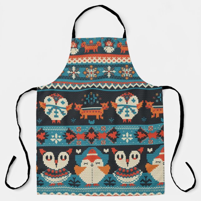 A Christmas Pattern Apron (Front)