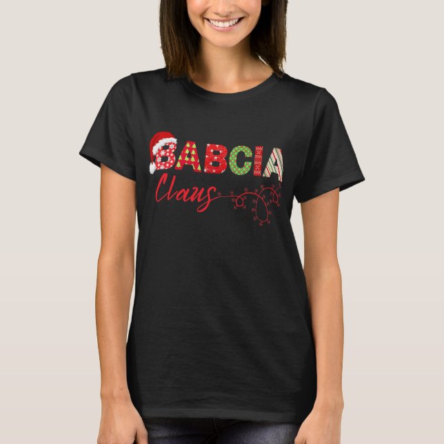 a Christmas Polish Grandma Xmas T-Shirt (Front)