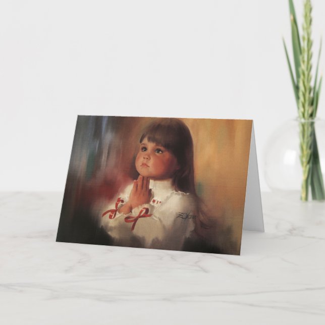 A Christmas Prayer Holiday Card (Front)