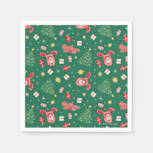 A Christmas Story   Christmas Icon Pattern Napkin