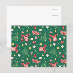 A Christmas Story   Christmas Icon Pattern Postcard