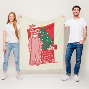 A Christmas Story   Deranged Easter Bunny Fleece Blanket