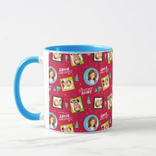 A Christmas Story Family Photos Pattern Mug