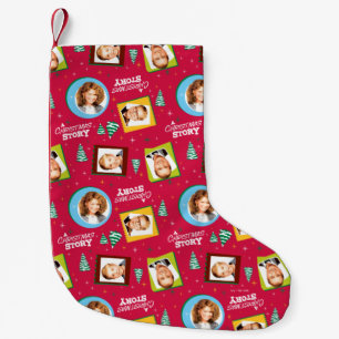 A Christmas Story Family Photos Pattern Small Christmas Stocking