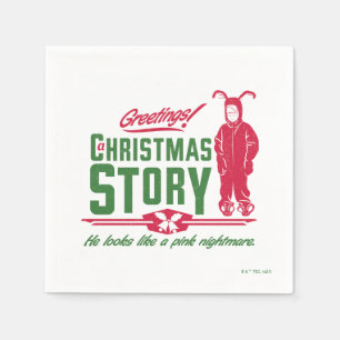 A Christmas Story He Looks Like a Pink Nightmare Napkin