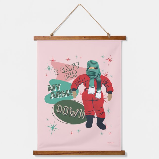 A Christmas Story - I Can't Put My Arms Down Hanging Tapestry (Front)