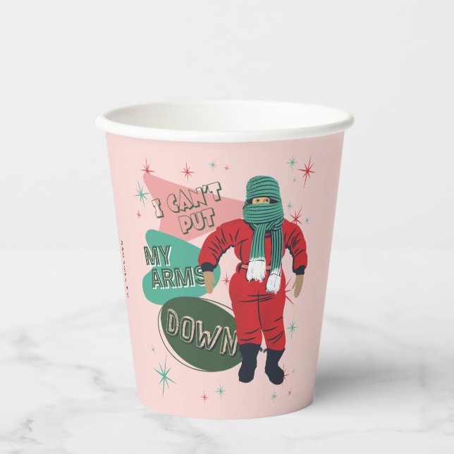 A Christmas Story - I Can't Put My Arms Down Paper Cups (Front)