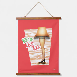 A Christmas Story Lamp   Get a Leg Up Hanging Tapestry