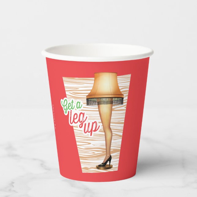 A Christmas Story Lamp | Get a Leg Up Paper Cups (Front)