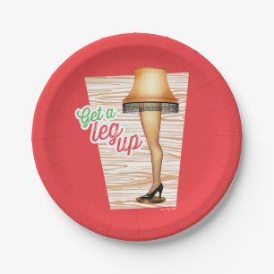 A Christmas Story Lamp   Get a Leg Up Paper Plate