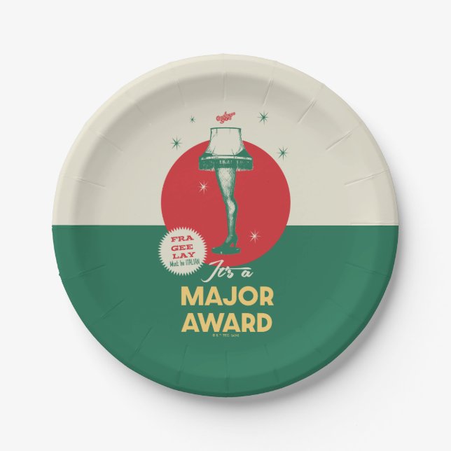 A Christmas Story | Leg Lamp Major Award Paper Plate (Front)